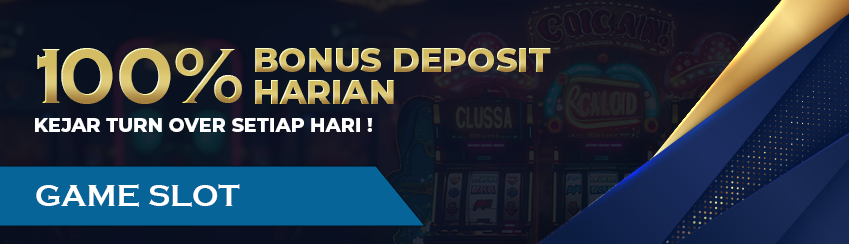 Bonus Slot Harian 100%