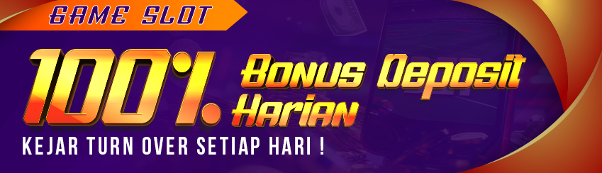 Bonus Slot Harian 100%